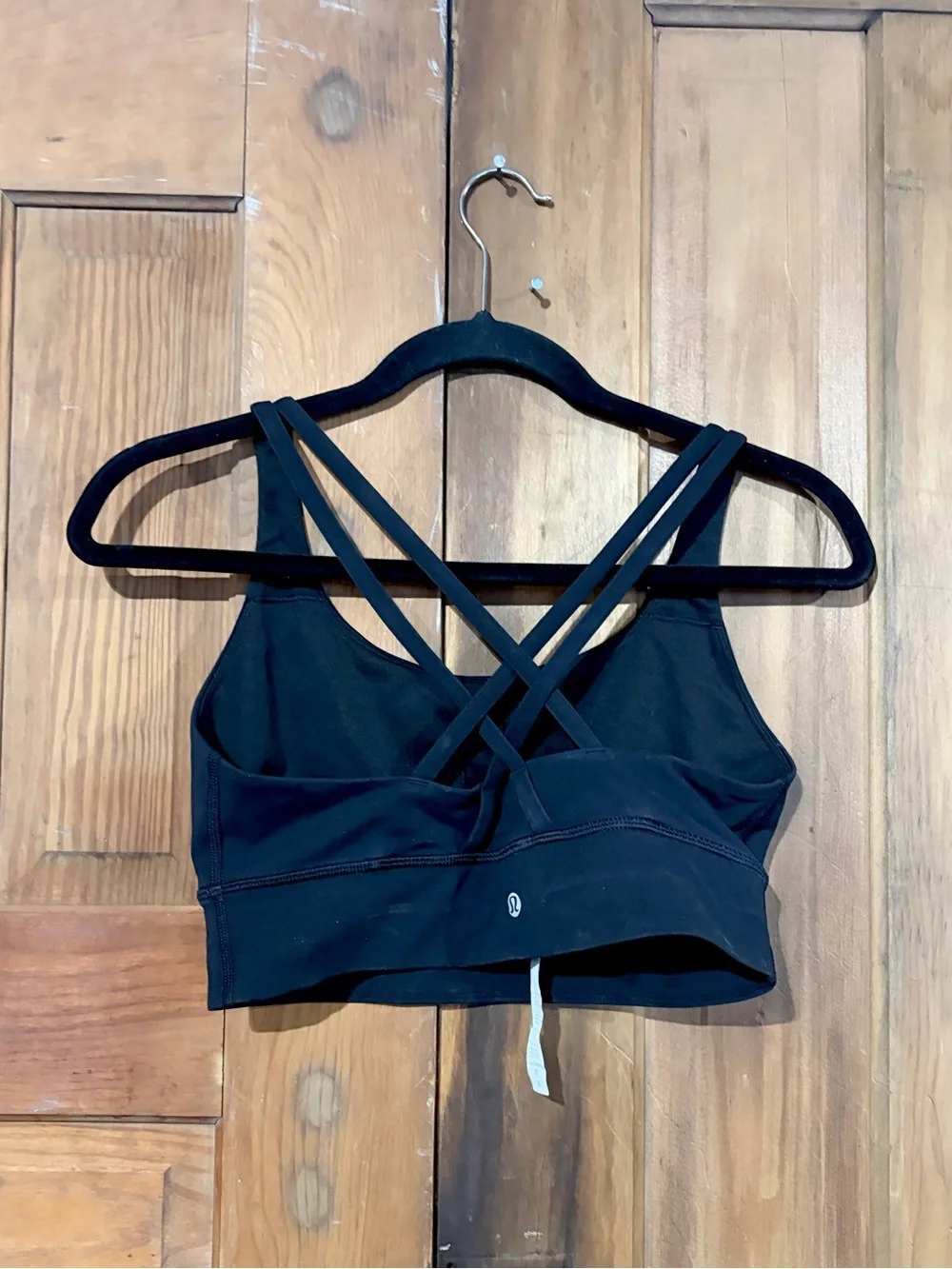 Lululemon – Energy Bra Long Line – Black Strappy Sports Bra – Sz. 8